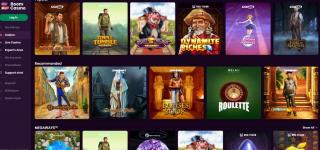 Boom Casino Game Selection