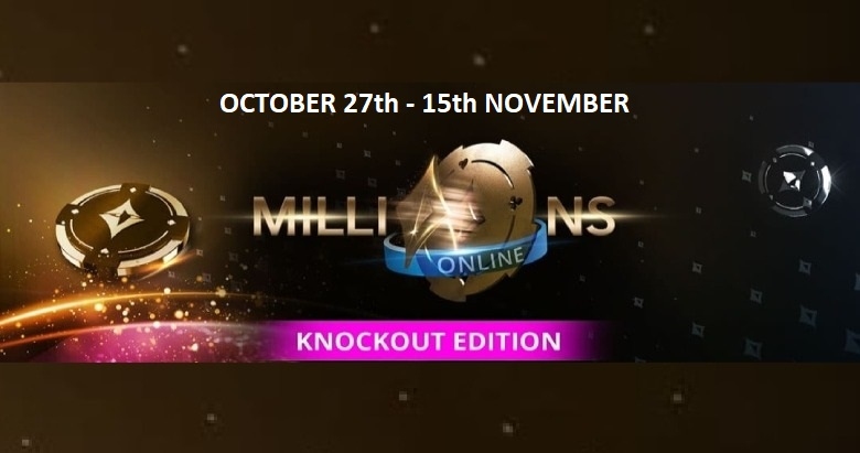 Senttipelillä miljonääriksi! – Partypoker MILLIONS Online Knockout satelliitit alkaen vain 0,01€