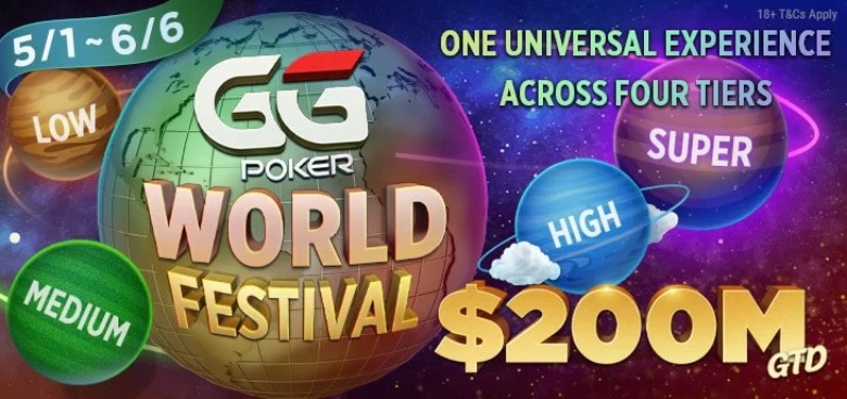 Uusi Nettipokerin Kuningassarja Astuu Areenalle! GGPoker ja $200M GTD World Festival!