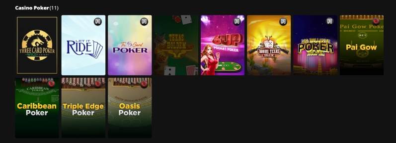 Wild Casino pokeri pöytäpelit
