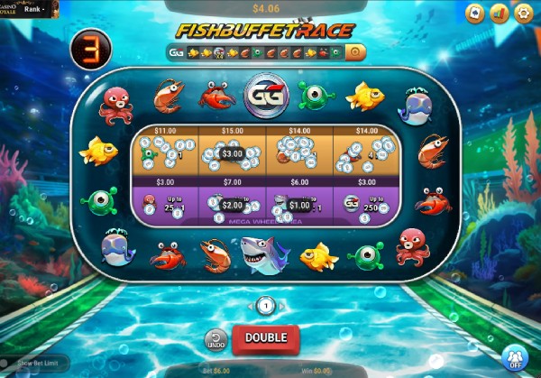 GGVegas Fish Buffet Race kasinopeli