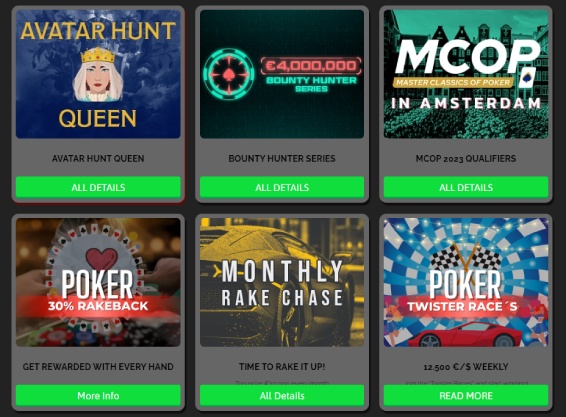 ChampionPoker pokeribonukset, rakeback & kampanjat