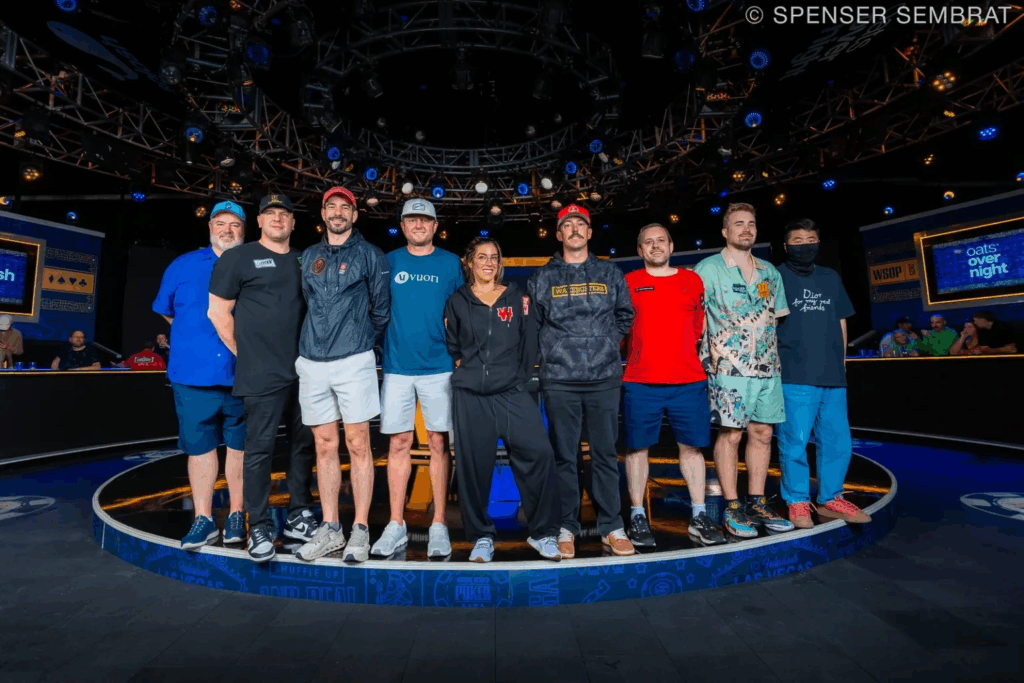 WSOP Main Event 2025:n finaalipöytä