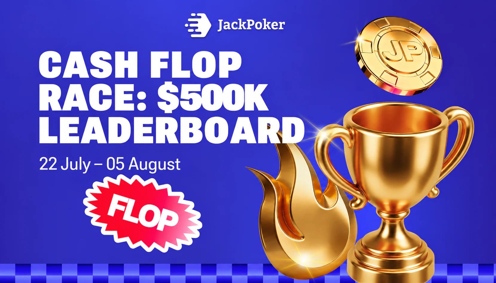 JackPoker Flop Race jakaa $500K leaderboard-palkintoina