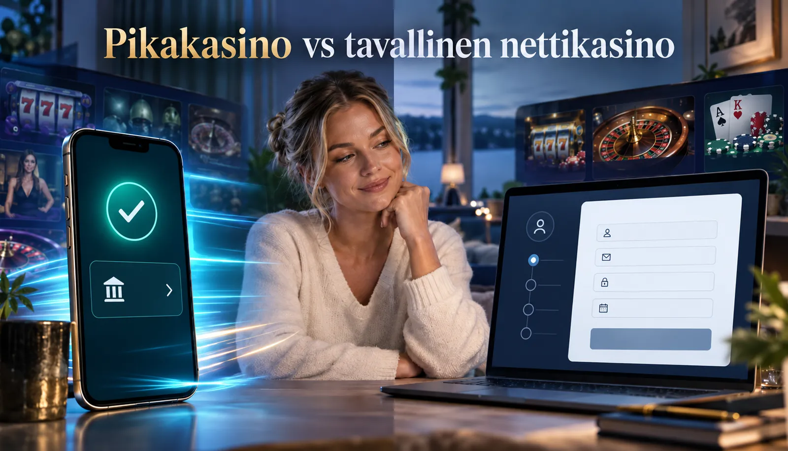 Pikakasino ja perinteinen nettikasino eroavat rekisteröinnissä, tunnistautumisessa ja rahansiirroissa – pikamalli on nopeampi, tavallinen vaatii käyttäjätilin. Vertailu kattaa bonukset, maksut, talletukset, kotiutukset, pelit, turvallisuuden ja lisenssit.
