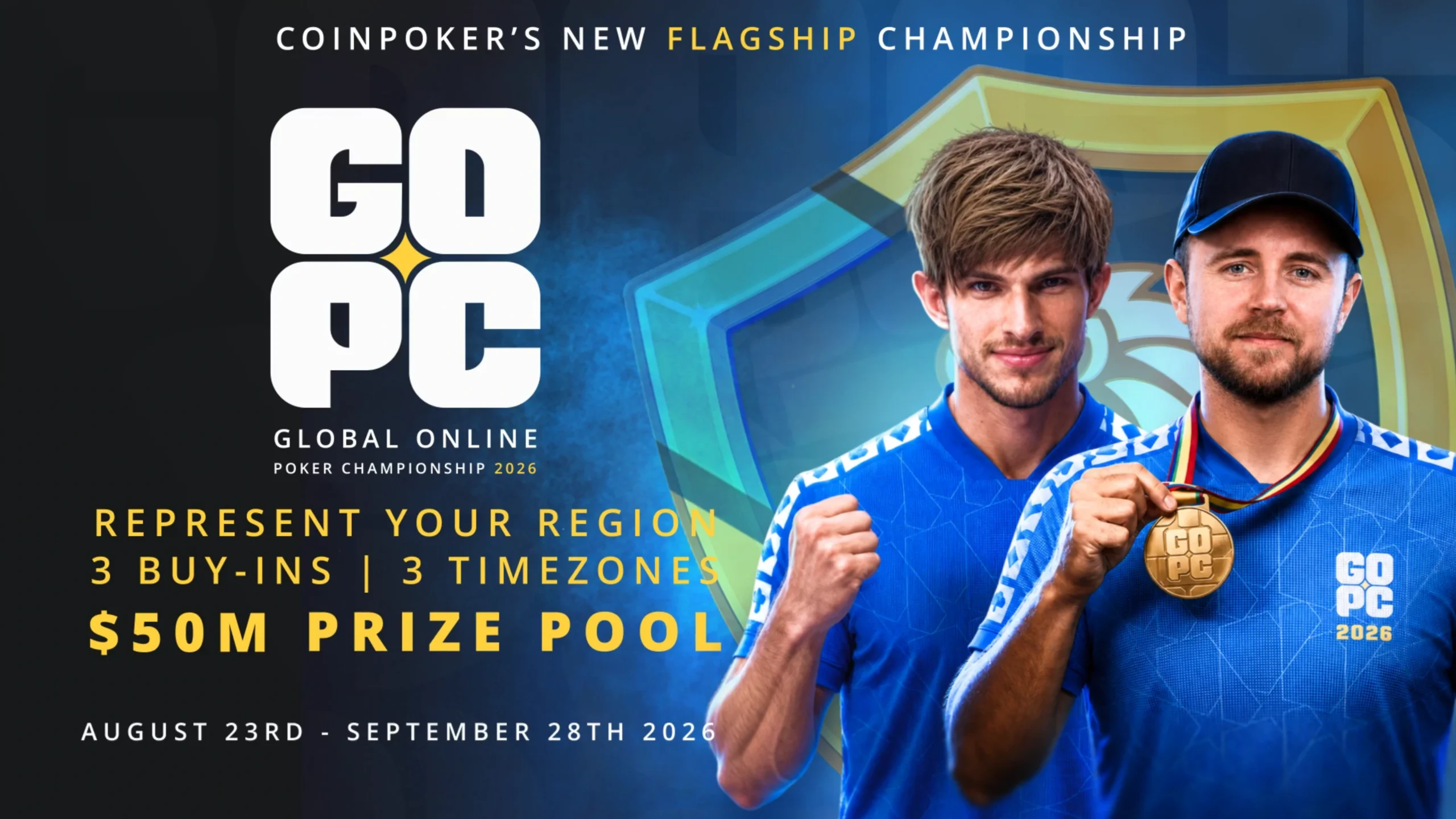 CoinPoker tekee historiaa: GOPC 2026 tarjoaa $50 miljoonan takuupotin