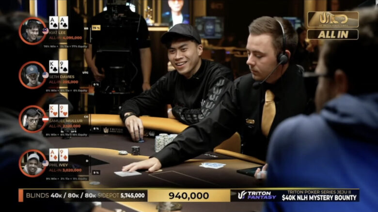 Kiat Lee voitti $40K NLH 7-Handed Mystery Bountyn kahden neljän pelaajan all-inin jälkeen.