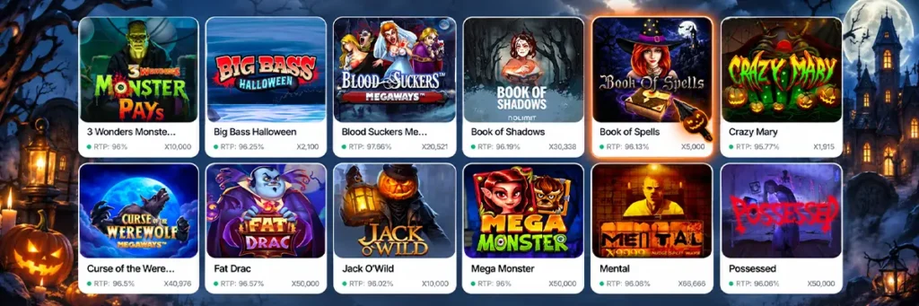 Muita tutustumisen arvoisia Halloween-slot-teemoja