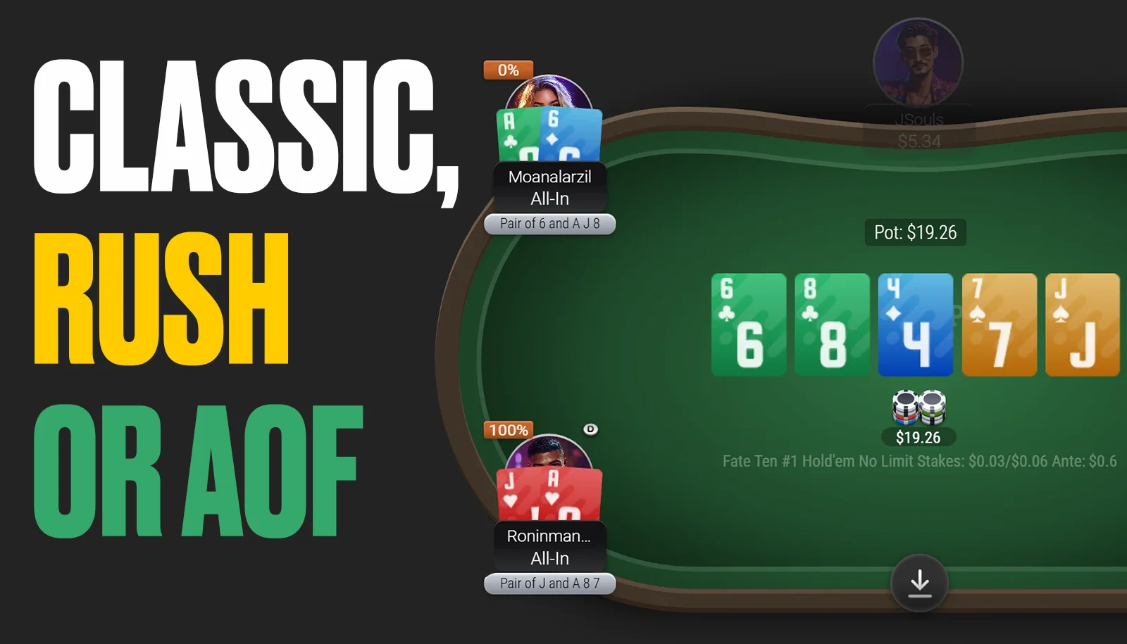 Classic, Rush vai AOF: mistä pokeriura kannattaa aloittaa?