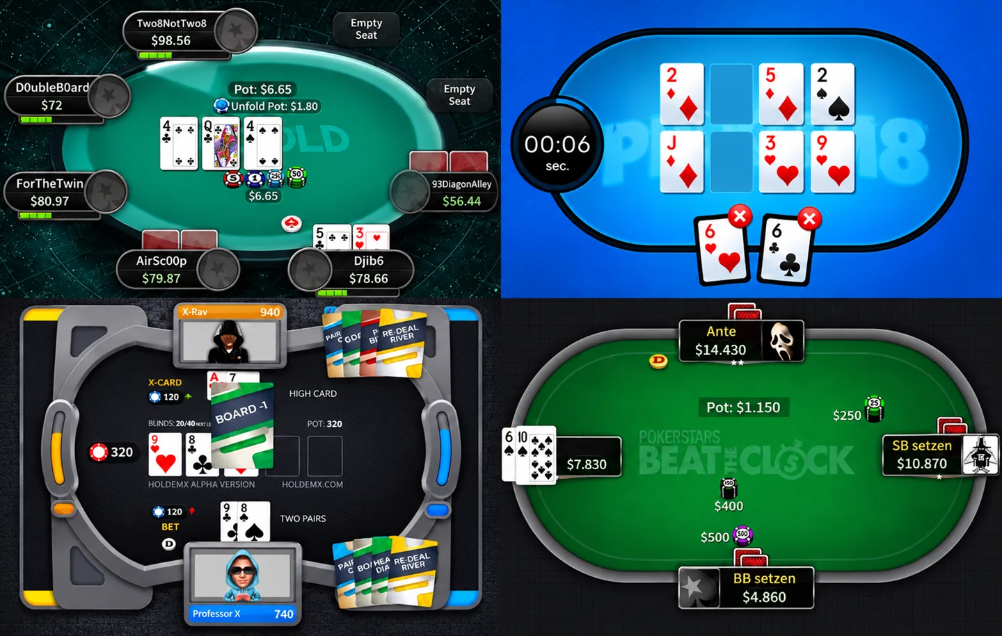Neljä erikoista nettipokerin pelimuotoa, jotka katosivat nopeasti
