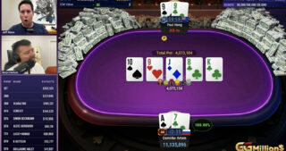 Artem Osmirko nappasi GGMillion$-voiton – finaali ratkesi kahdessa tunnissa. Venäläinen liikemies pelaa GGPokerin korkean panoksen turnauksia huvikseen. Viime viikolla viides, nyt ykkönen. Tässä finaalipöydän kulku.