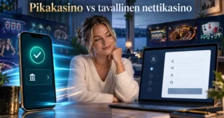 Pikakasino ja perinteinen nettikasino eroavat rekisteröinnissä, tunnistautumisessa ja rahansiirroissa – pikamalli on nopeampi, tavallinen vaatii käyttäjätilin. Vertailu kattaa bonukset, maksut, talletukset, kotiutukset, pelit, turvallisuuden ja lisenssit.