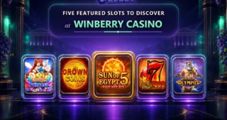 Viisi esittelyssä olevaa kolikkopeliä Winberry Casinolla
