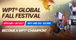 WPT Global Fall Festival tarjoaa kunnon takuupotit ja paljon muuta!